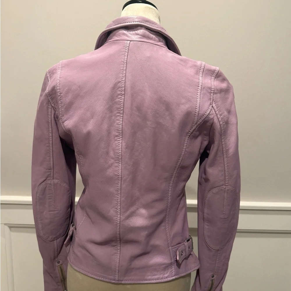 MAURITIUS SzS NWT Lavender/Purple Biker/Moto Jacket - Picture 3 of 6